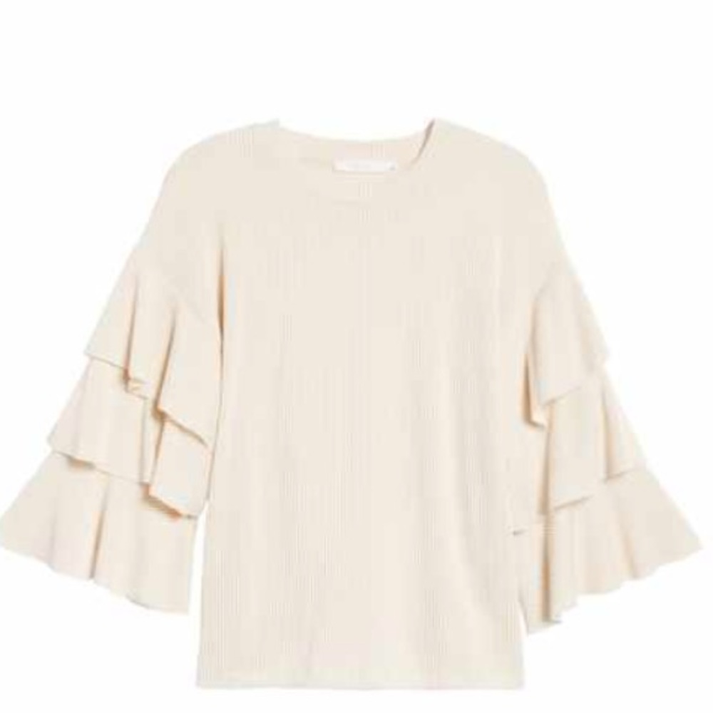 Nordstrom Lush Flutter Sleeve Top